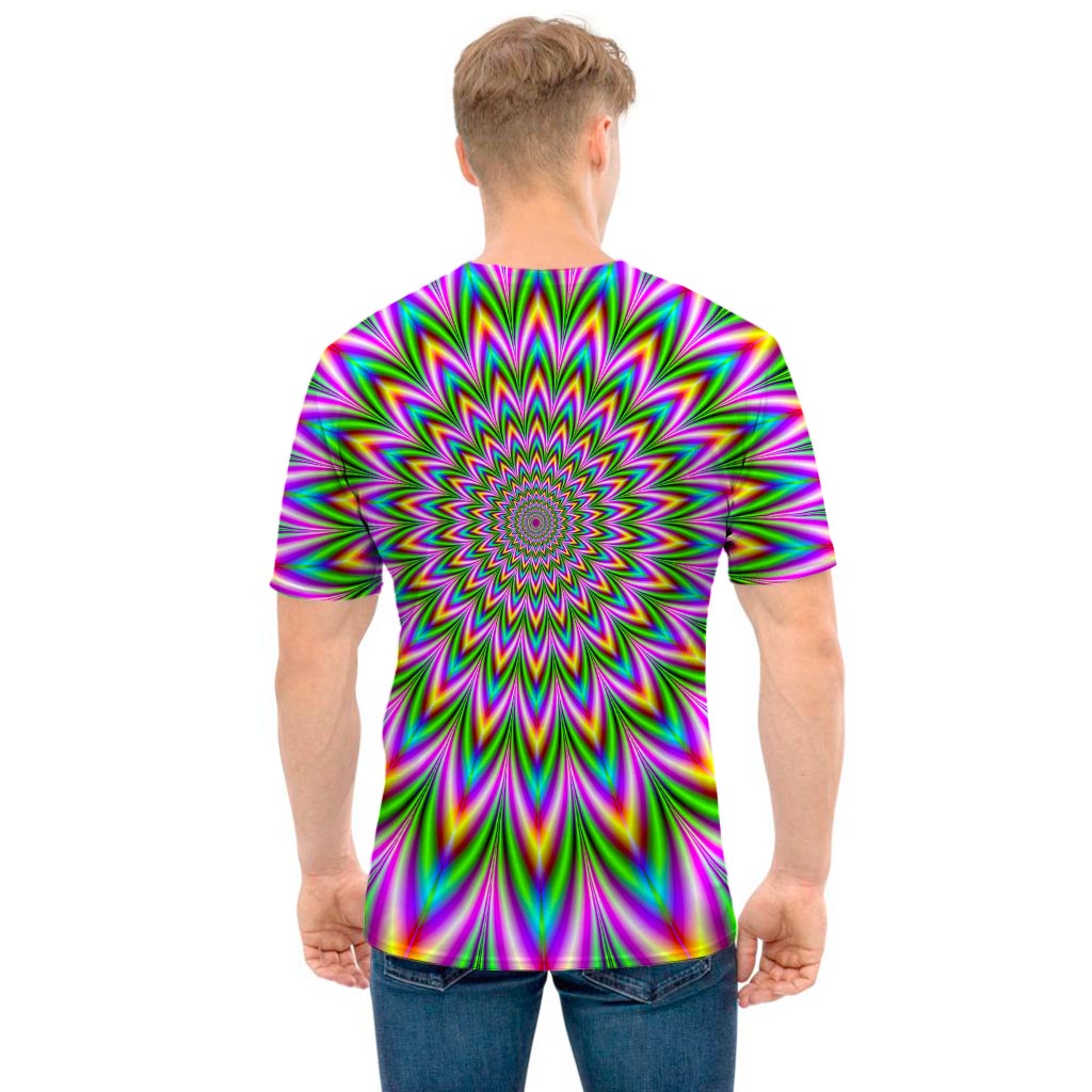 Psychedelic Radiant Optical Illusion Men's T-Shirt