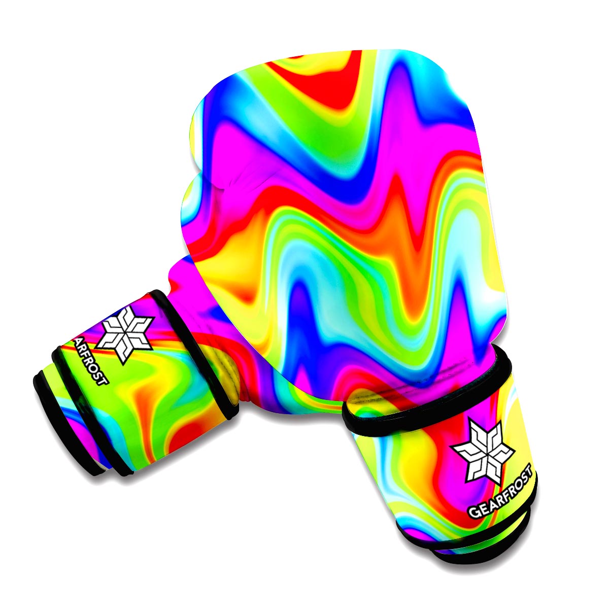Psychedelic Trippy Holographic Boxing Gloves
