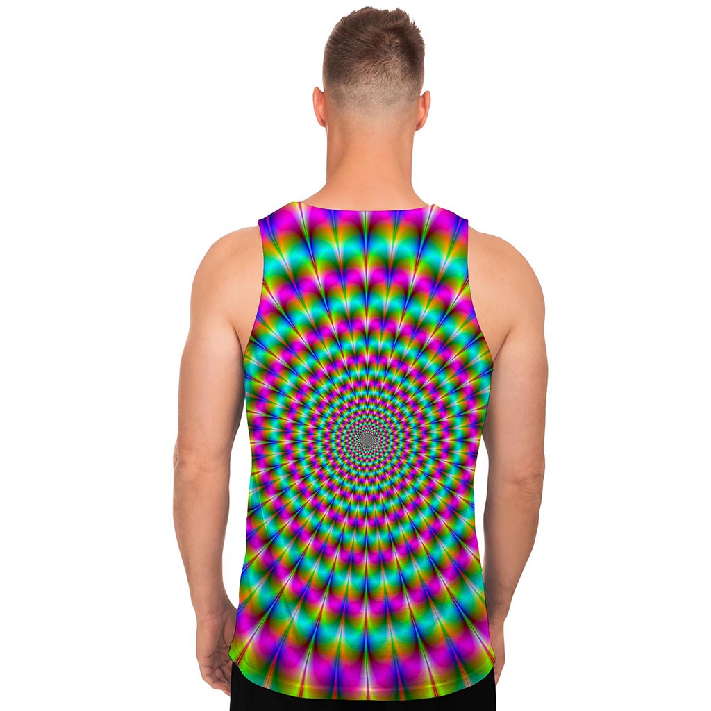 Psychedelic Rave Optical Illusion Men's Tank Top