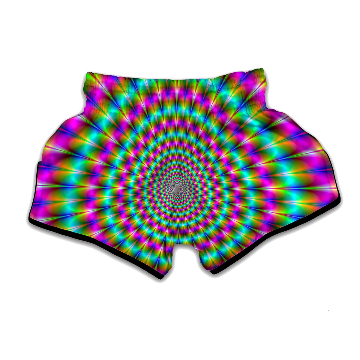 Motion Psychedelic Illusory Print Muay Thai Boxing Shorts main image 1