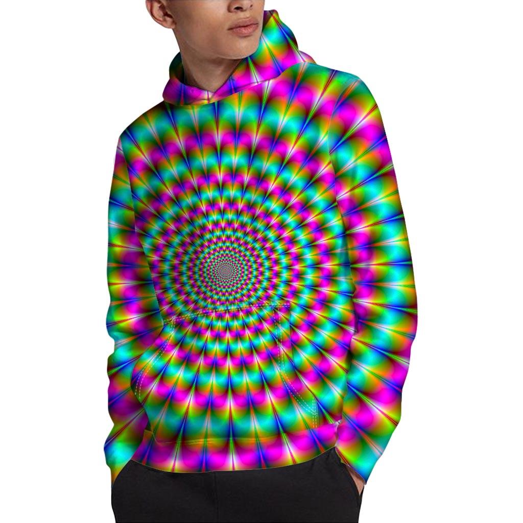Psychedelic Rave Optical Illusion Pullover Hoodie