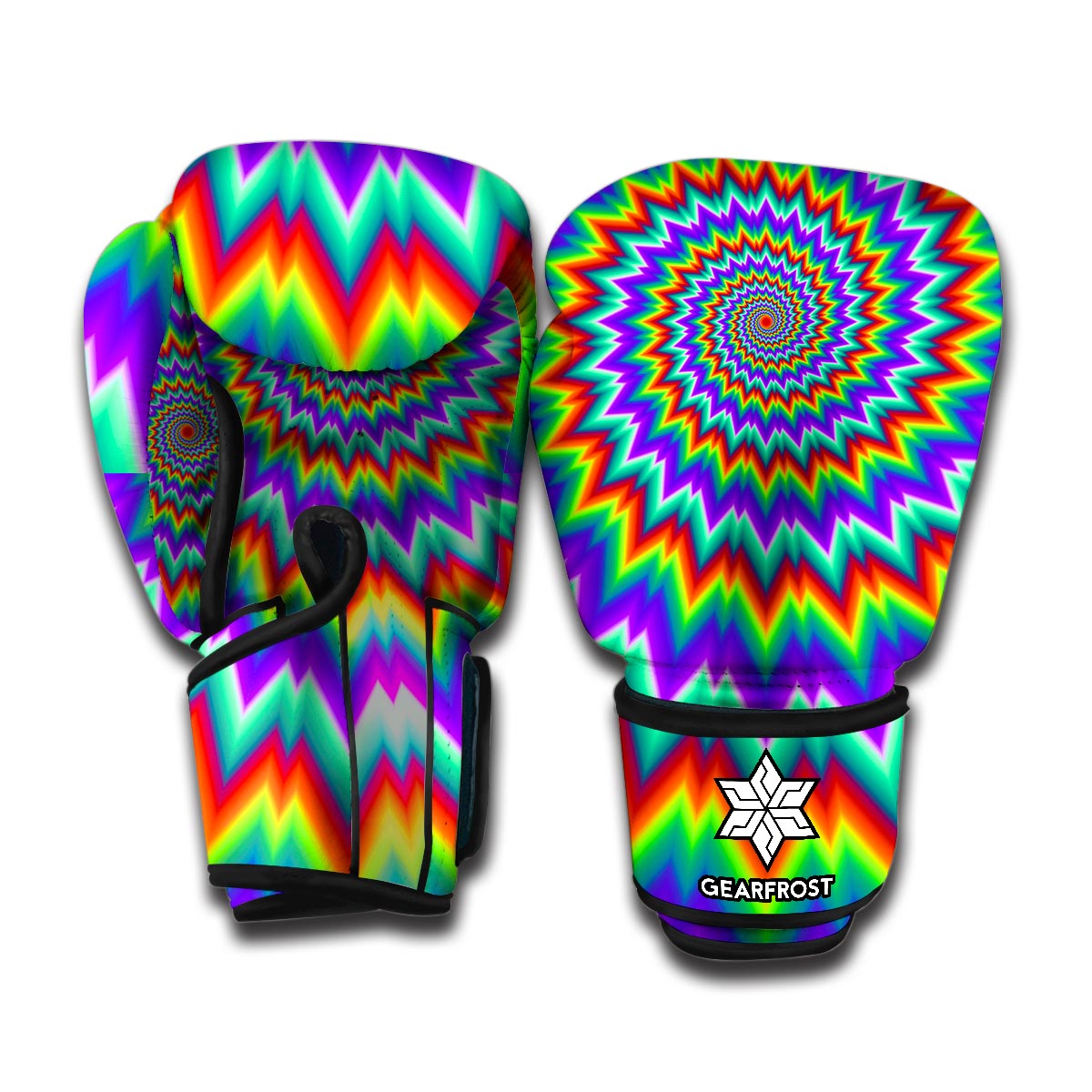Flower Psychedelic Hawaiian Print Boxing Gloves main image 0