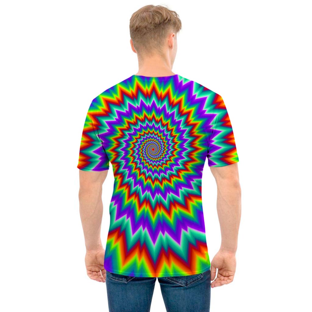 Psychedelic Spiral Optical Illusion Men's T-Shirt