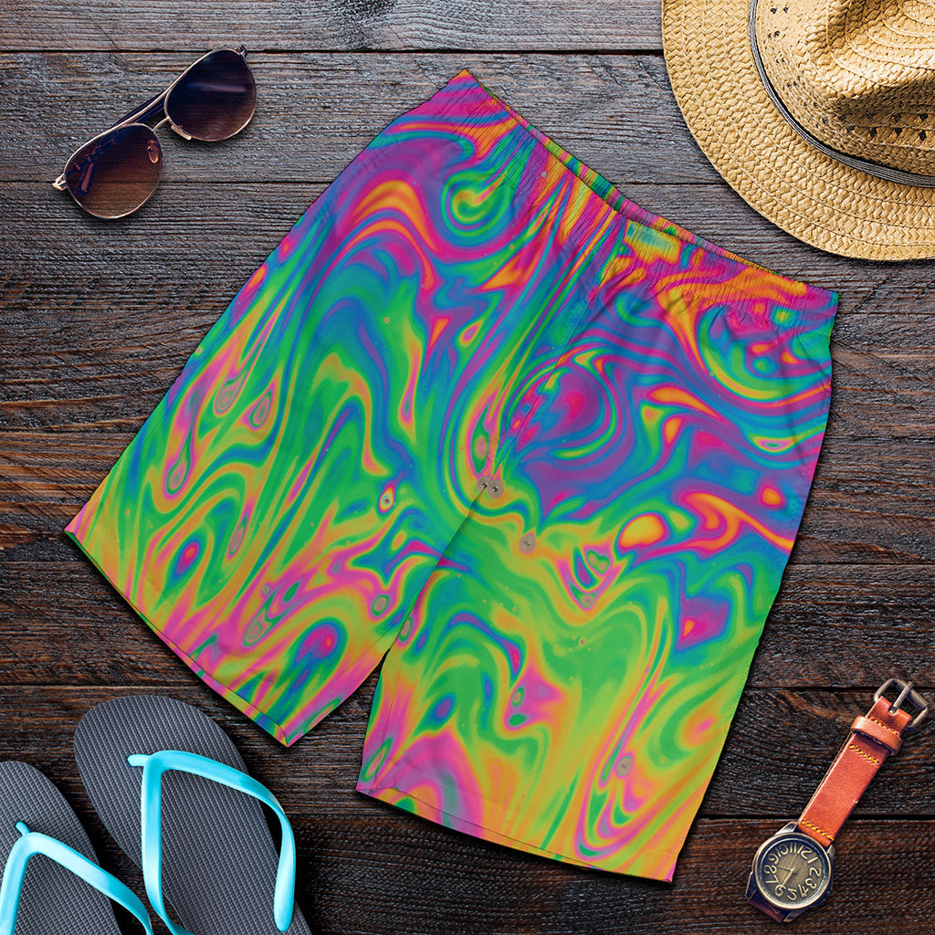 Psychedelic Surface Print Men's Shorts