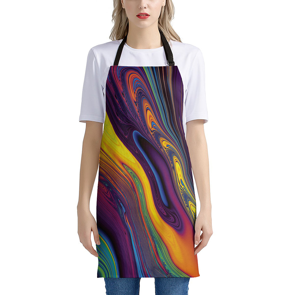 Psychedelic Trippy Fractal Print Apron
