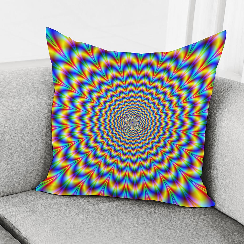 Psychedelic Wave Optical Illusion Pillow Cover