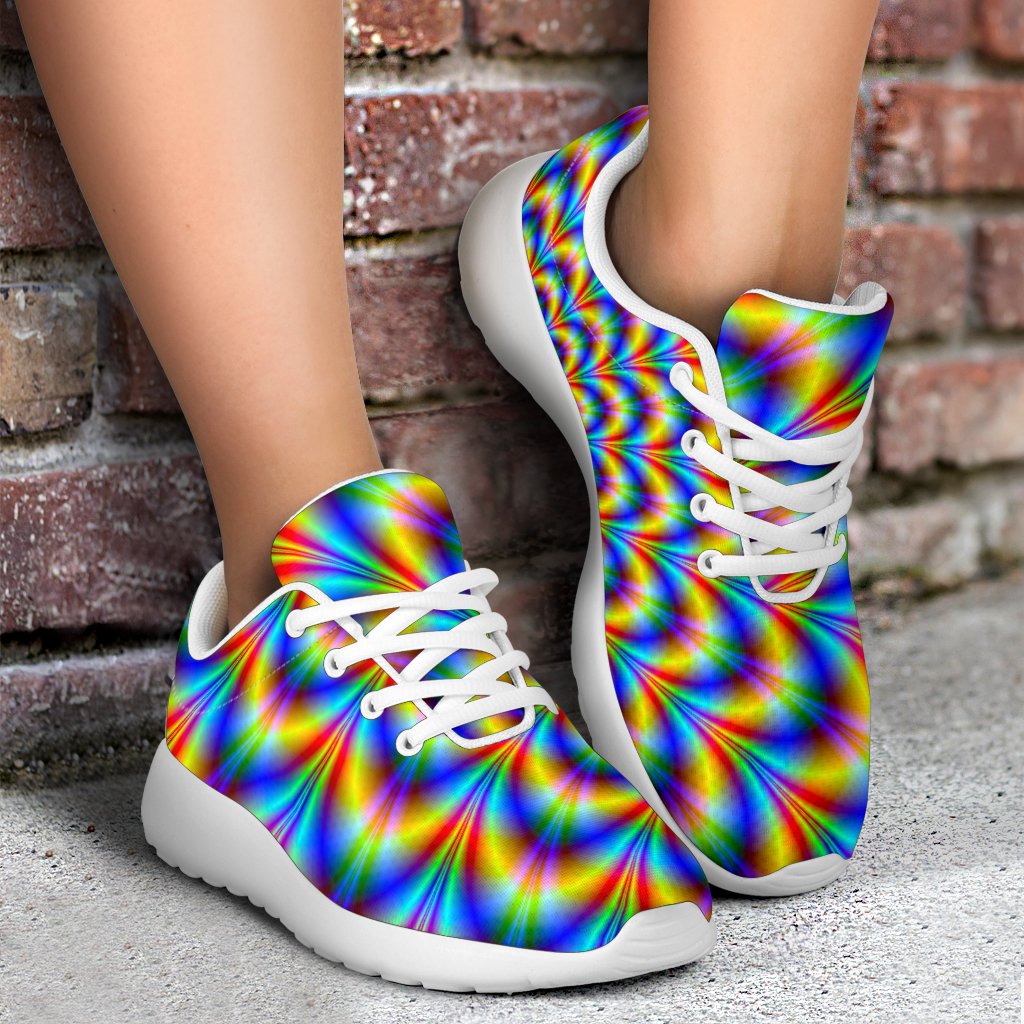 Psychedelic Wave Optical Illusion Sport Shoes GearFrost