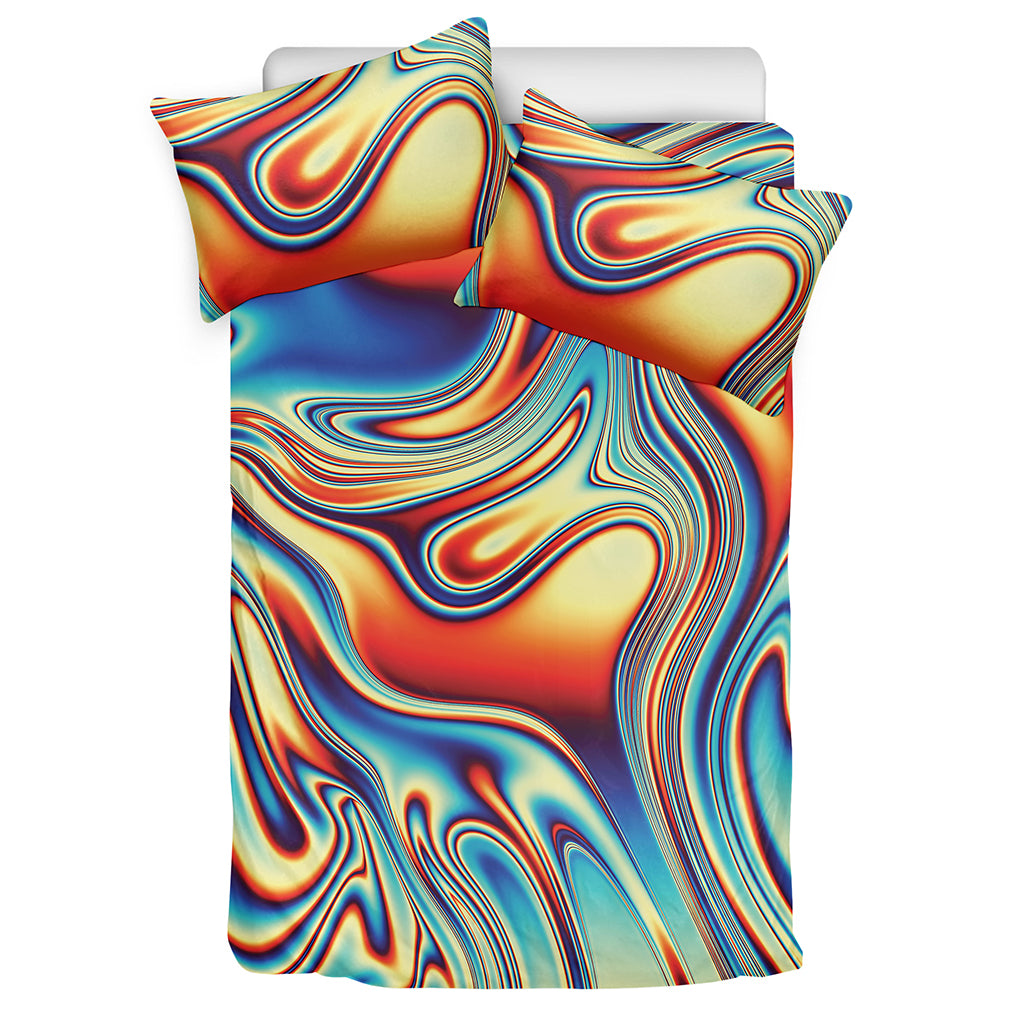 Psychedelic Wave Print Duvet Cover Bedding Set