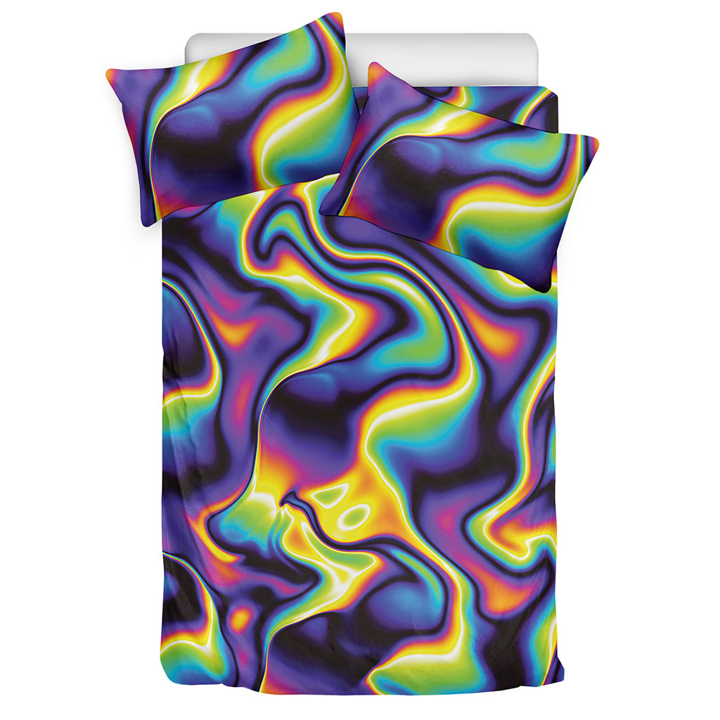 Psychedelic Wavy Print Duvet Cover Bedding Set