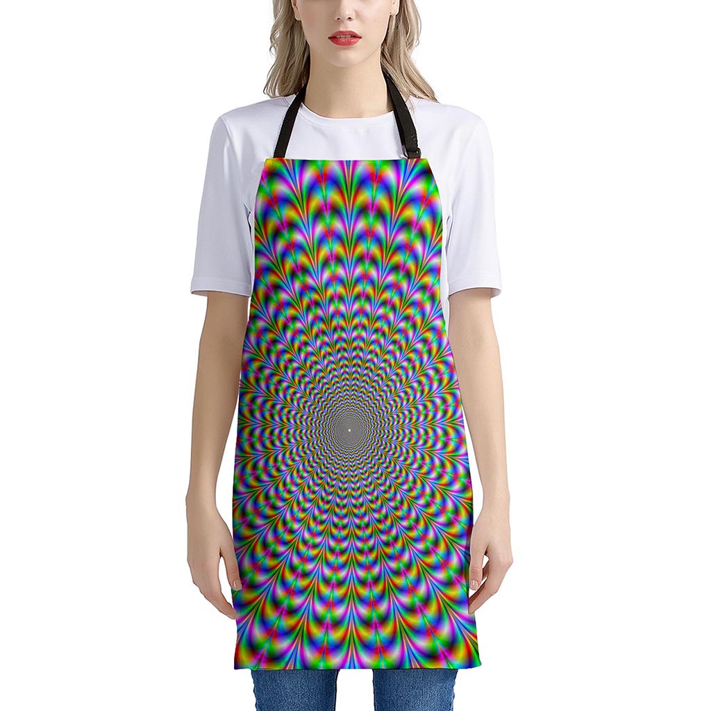 Psychedelic Web Optical Illusion Apron