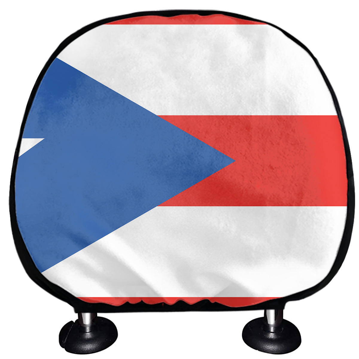 Puerto Rican Flag Print Car Headrest Covers
