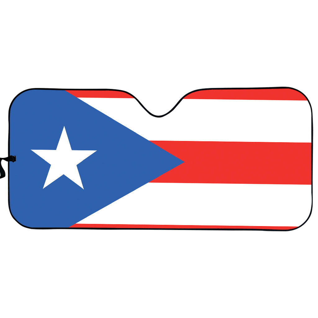 Puerto Rican Flag Print Car Sun Shade