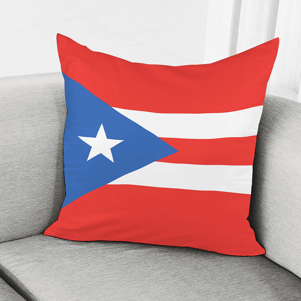 Puerto Rican Flag Print Pillow Cover
