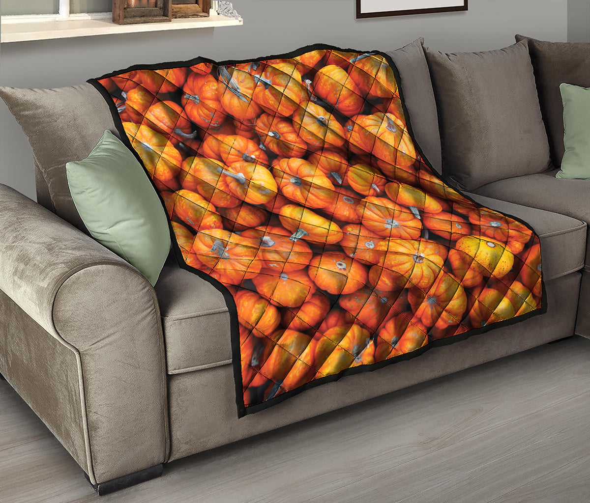 Pumpkin Print Quilt