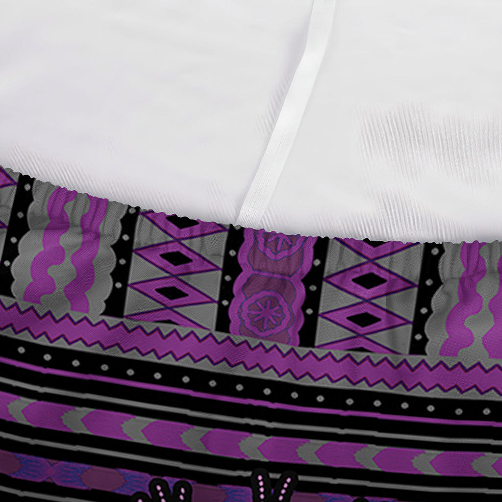 Purple And Black African Dashiki Print Sofa Cover