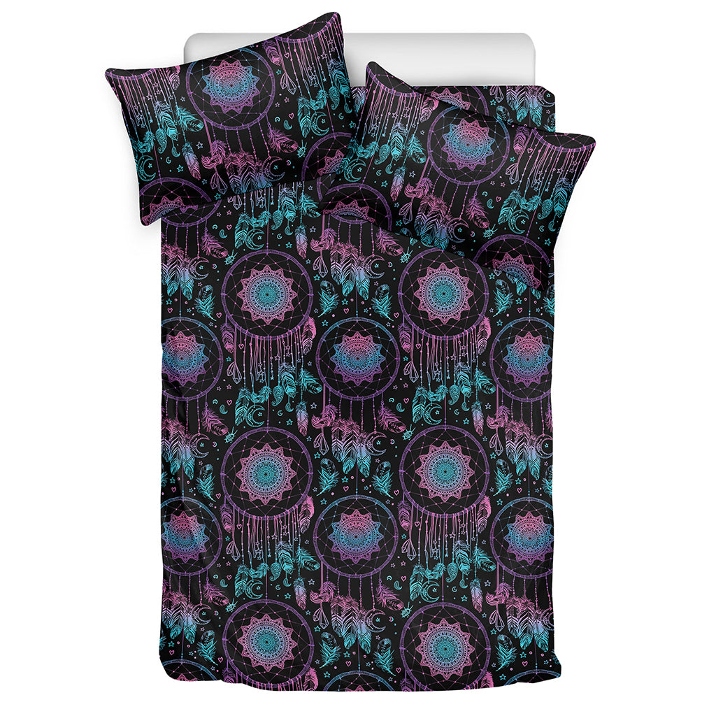 Purple And Blue Dream Catcher Print Duvet Cover Bedding Set