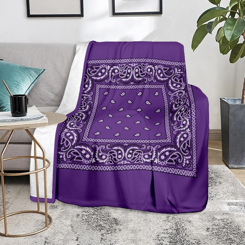 Purple Bandana Blanket