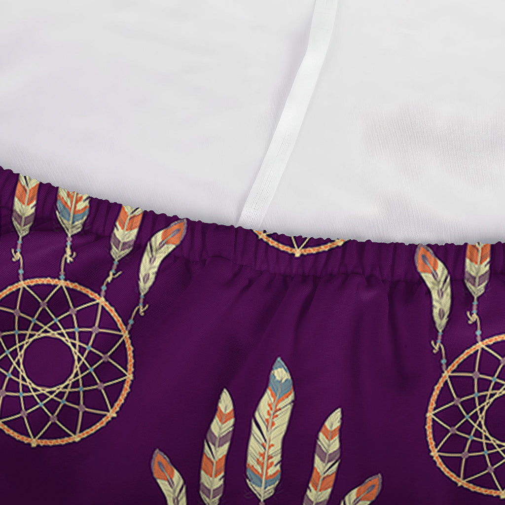 Purple Boho Dream Catcher Pattern Print Sofa Cover