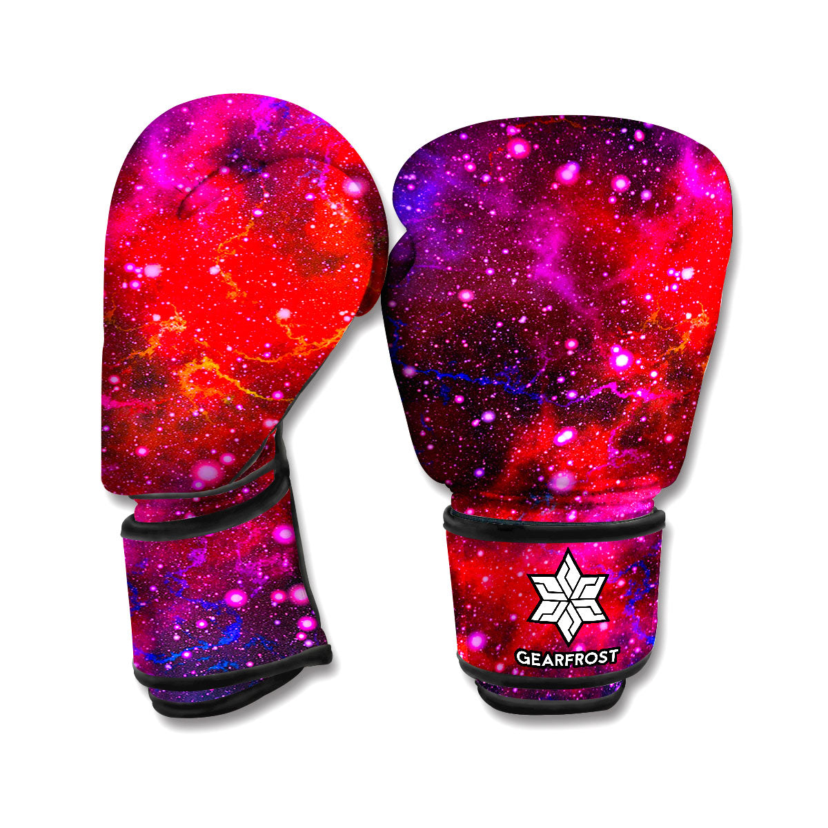 Purple Dark Galaxy Space Print Boxing Gloves