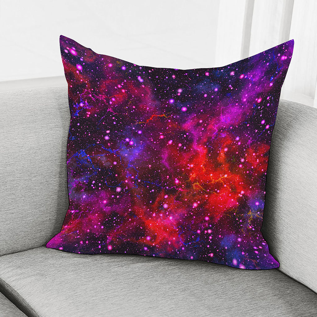 Purple Dark Galaxy Space Print Pillow Cover