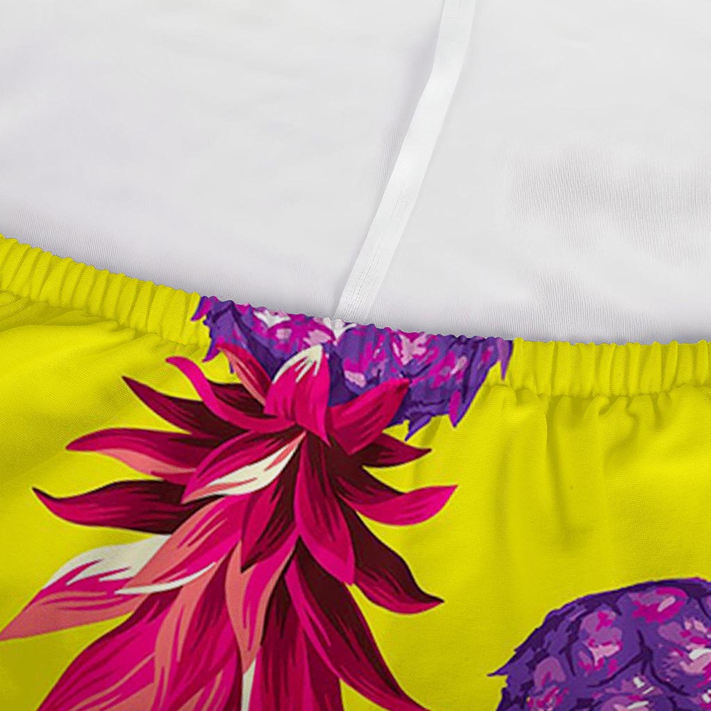 Purple EDM Pineapple Pattern Print Sofa Cover
