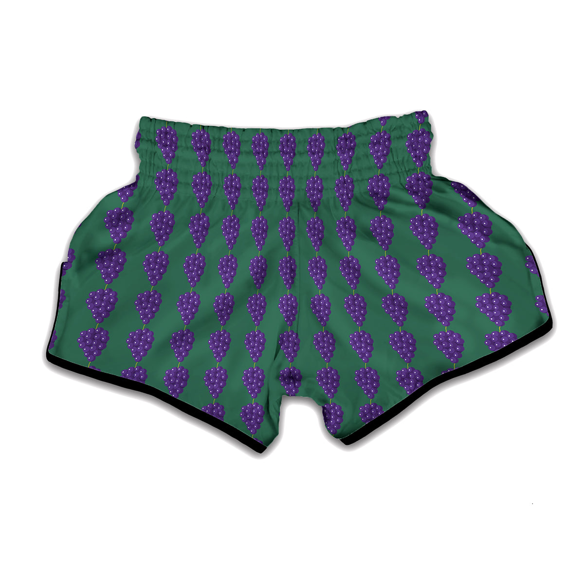 Purple Grape Pattern Print Muay Thai Boxing Shorts