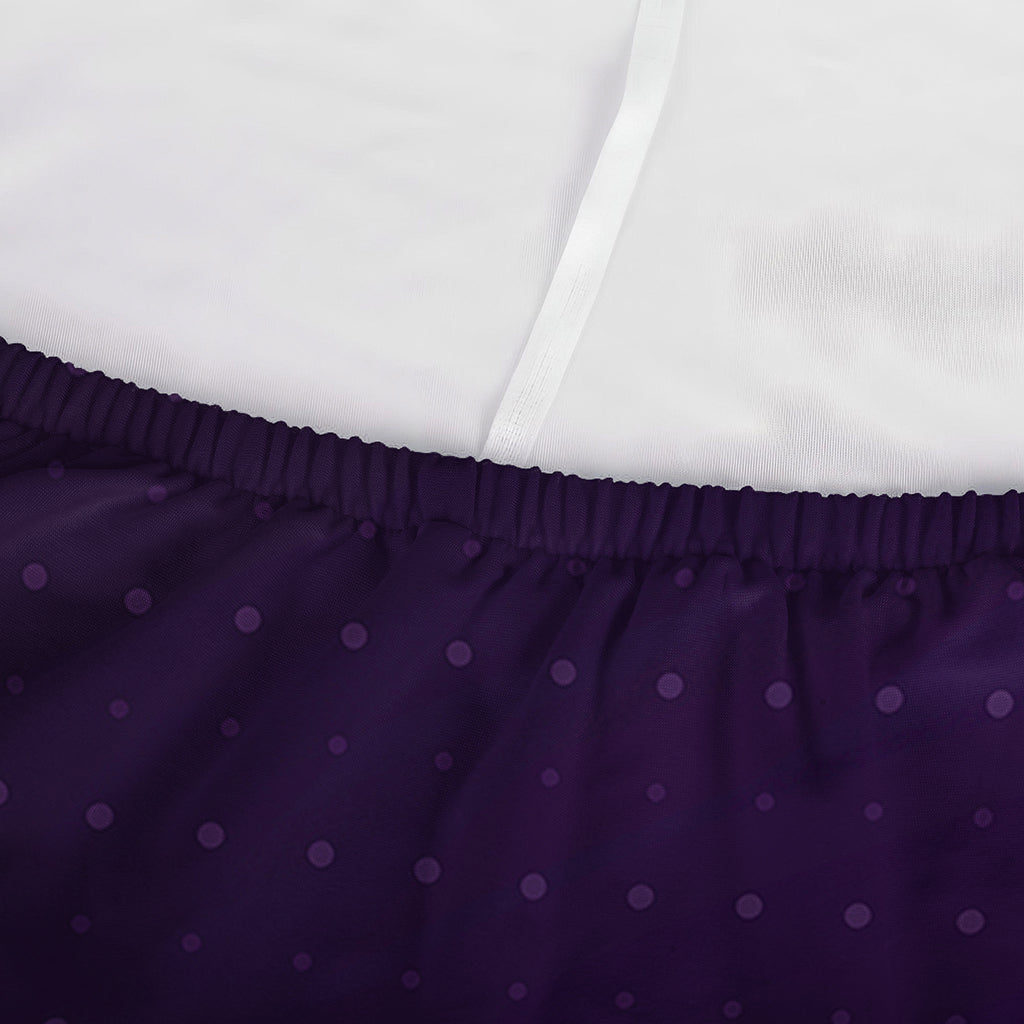 Purple Heartbeat Print Sofa Cover