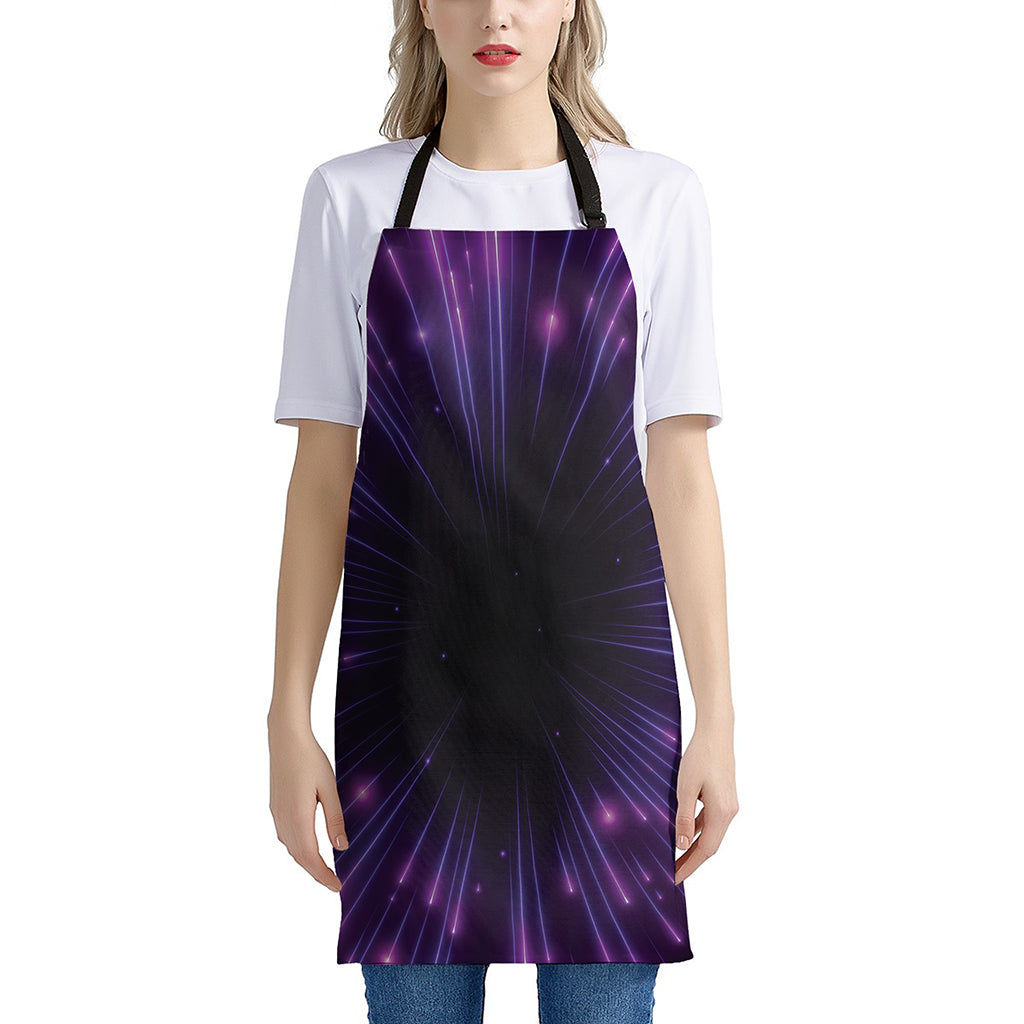 Purple Hyperspace Print Apron