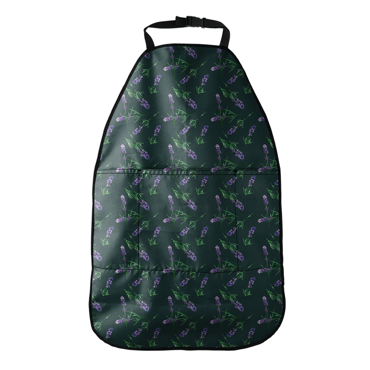 Purple Lavender Pattern Print Car Seat Organizers