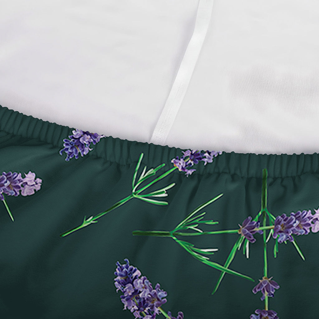 Purple Lavender Pattern Print Sofa Cover