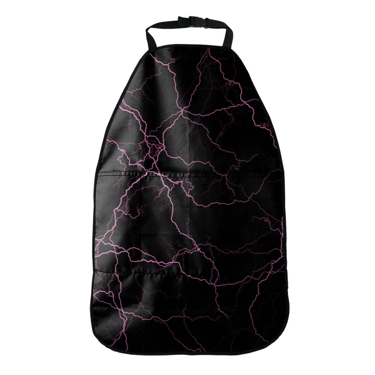 Purple Lightning Print Car Seat Organizers