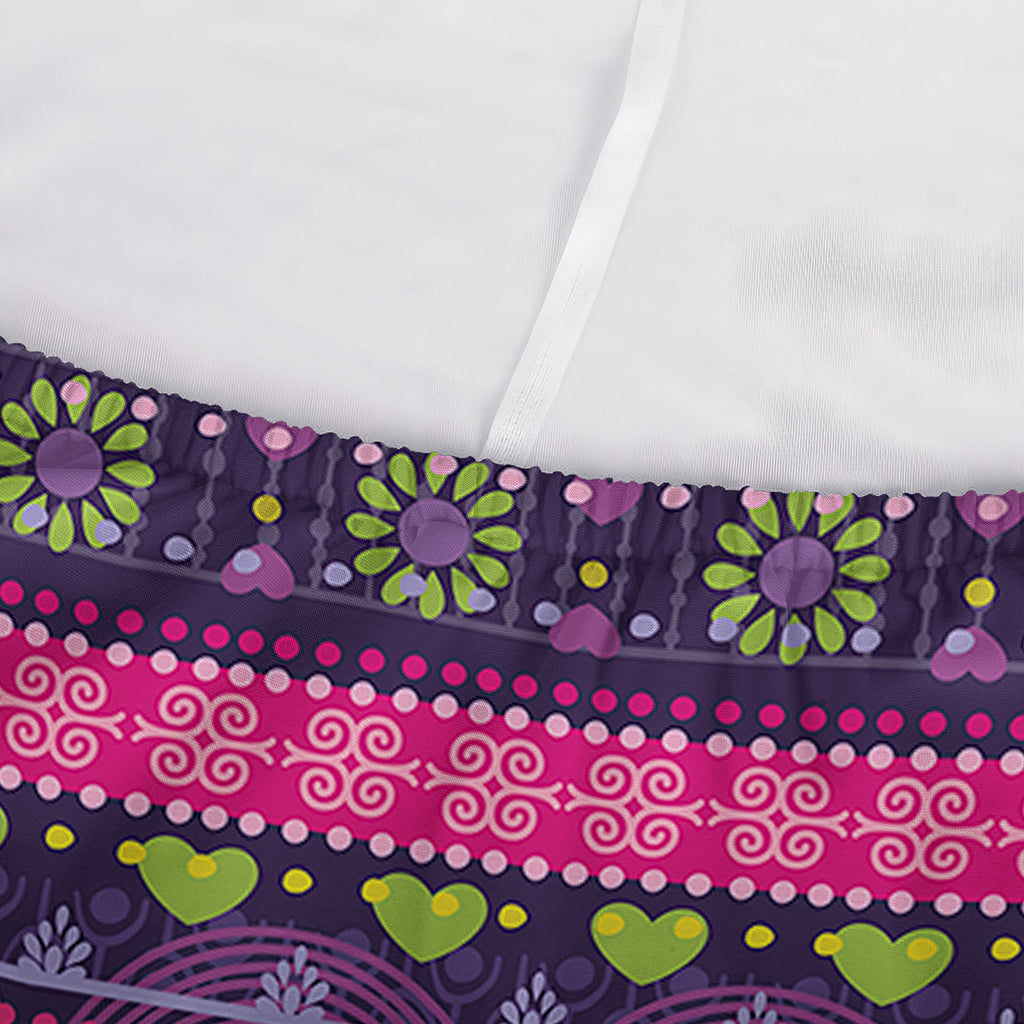 Purple Native Tribal Pattern Print Sofa Cover