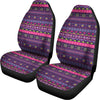 Purple Native Tribal Pattern Print Universal Fit Car Seat Covers