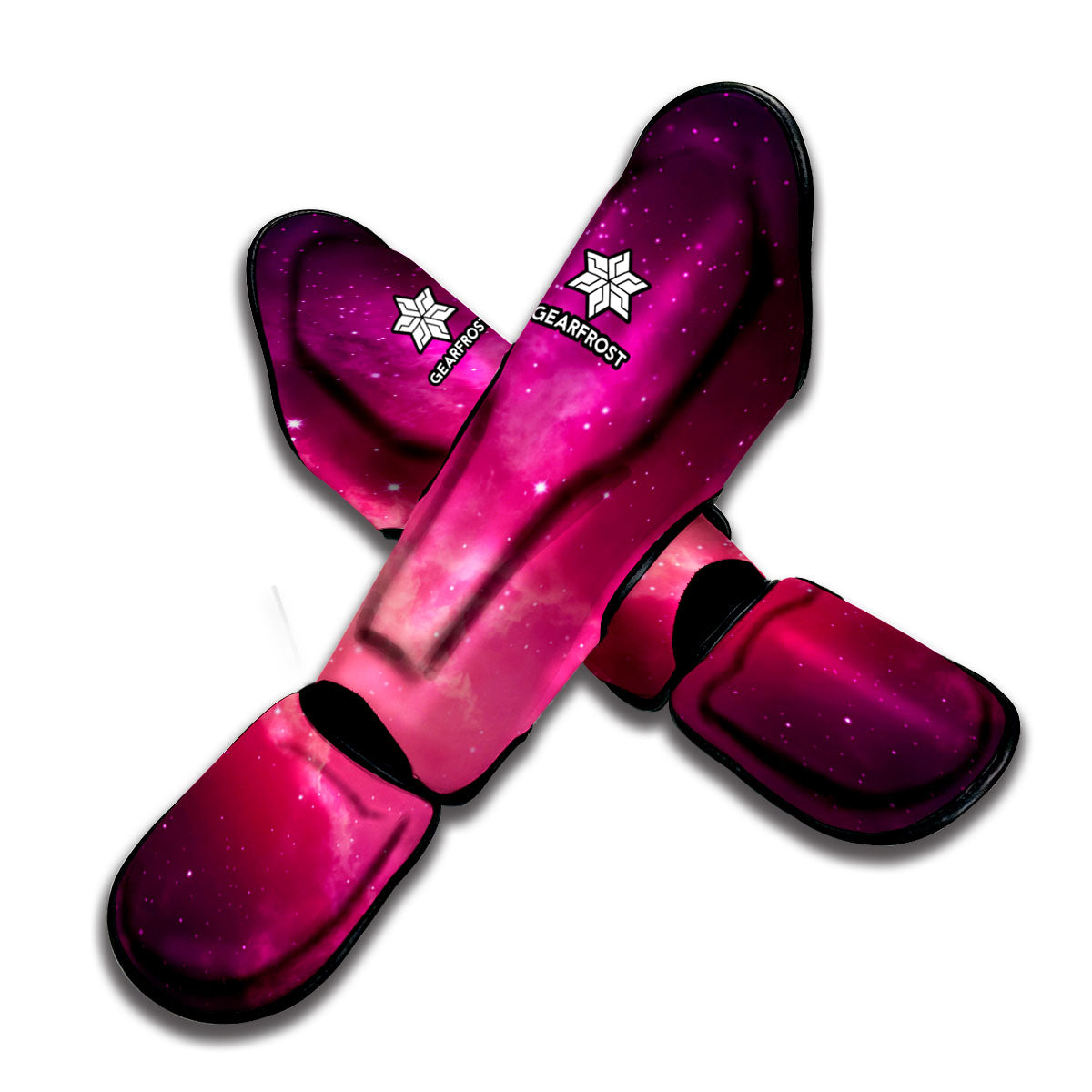 Purple Nebula Cloud Galaxy Space Print Muay Thai Shin Guard