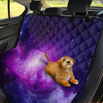 Purple Starfield Galaxy Space Print Pet Car Back Seat Cover