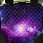 Purple Starfield Galaxy Space Print Pet Car Back Seat Cover
