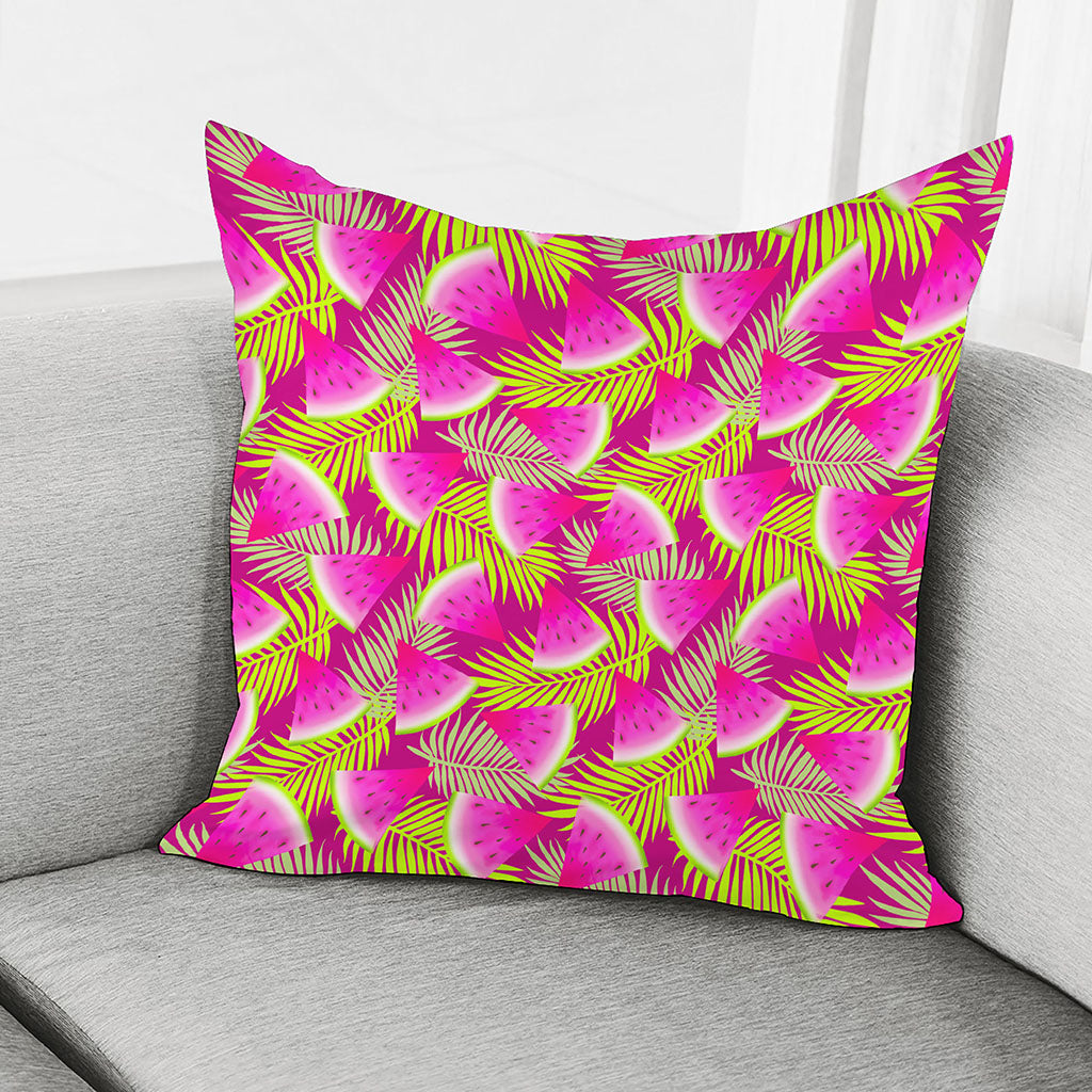 Purple Tropical Watermelon Pattern Print Pillow Cover