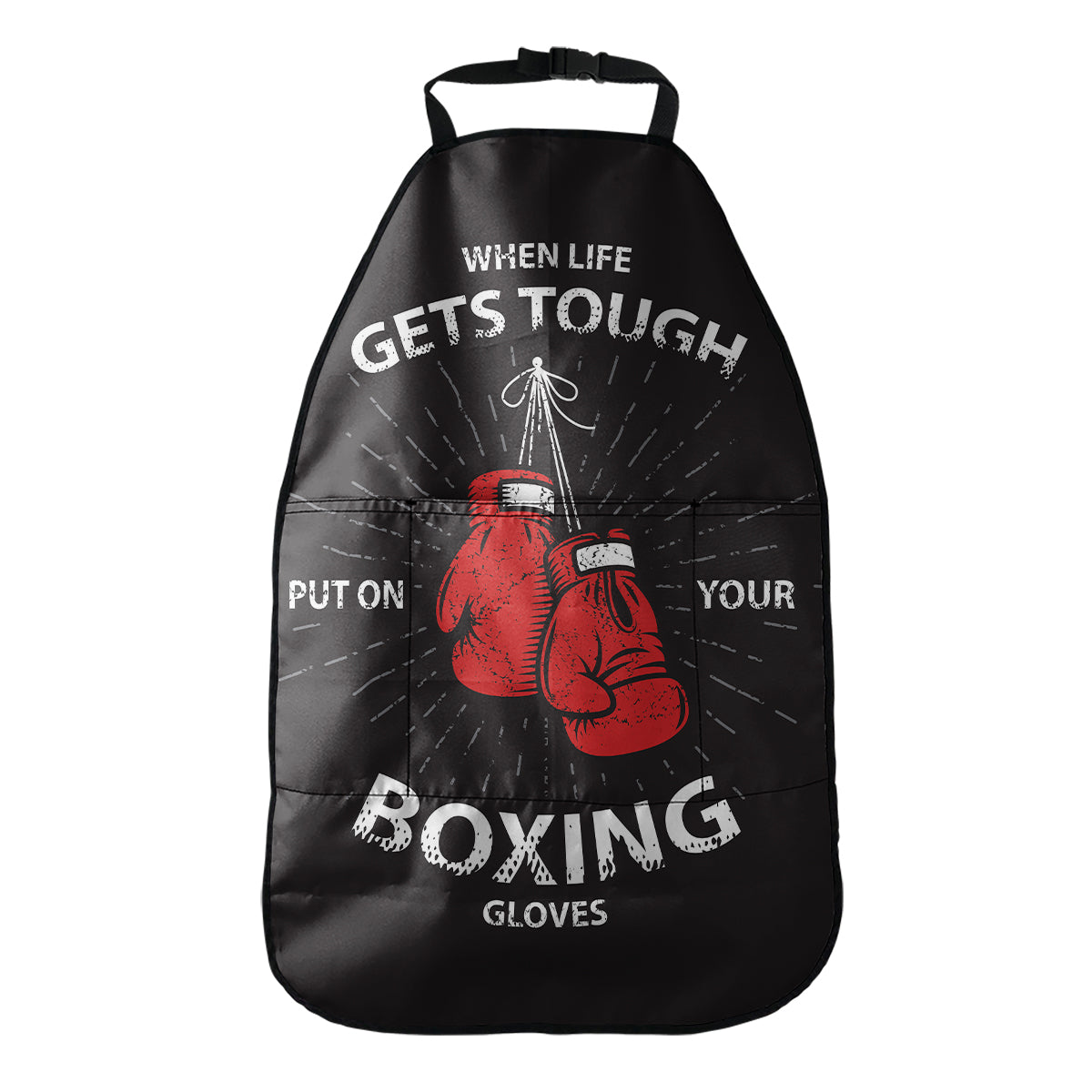 Put On Your Boxing Gloves Print Car Seat Organizers