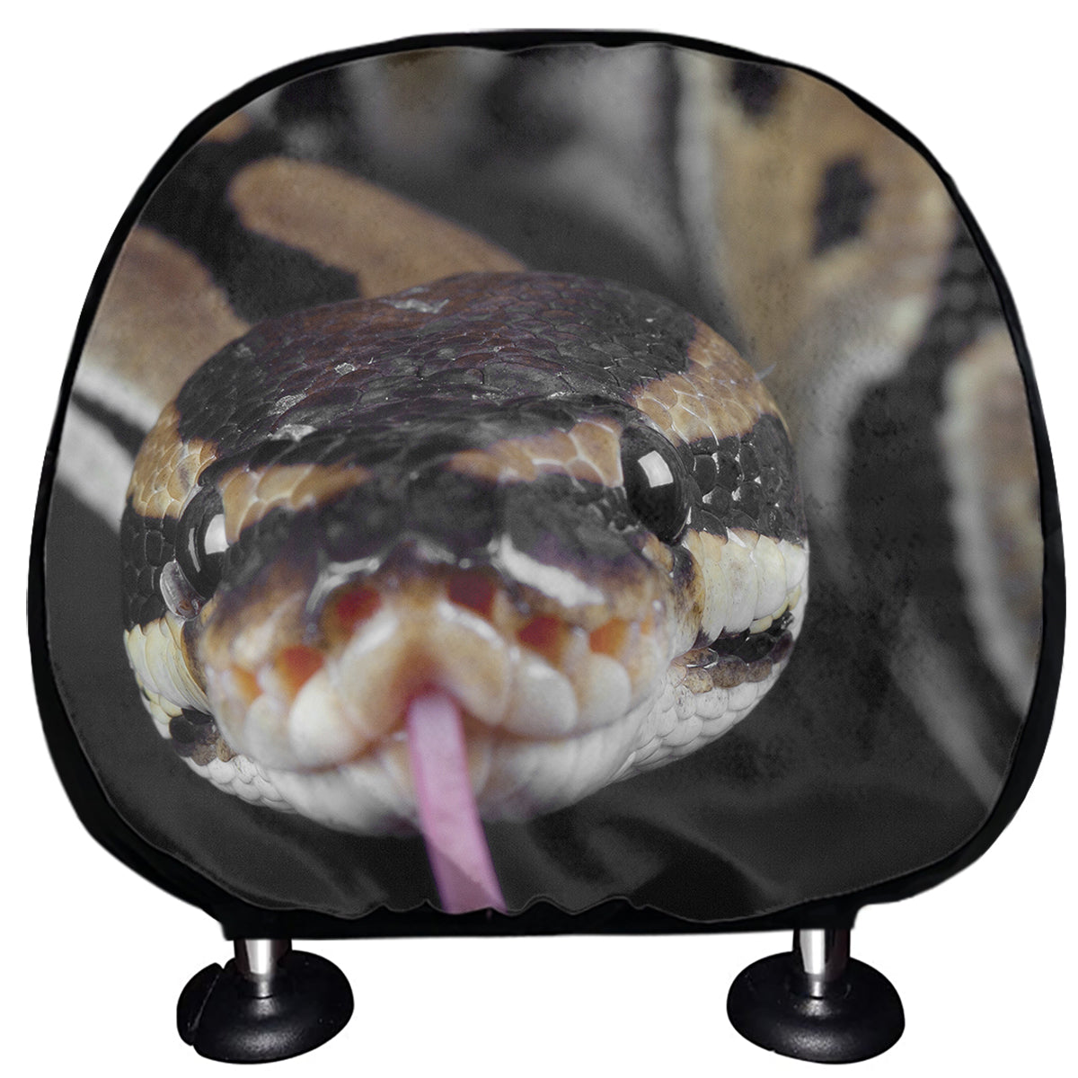 Python Snake Print Car Headrest Covers