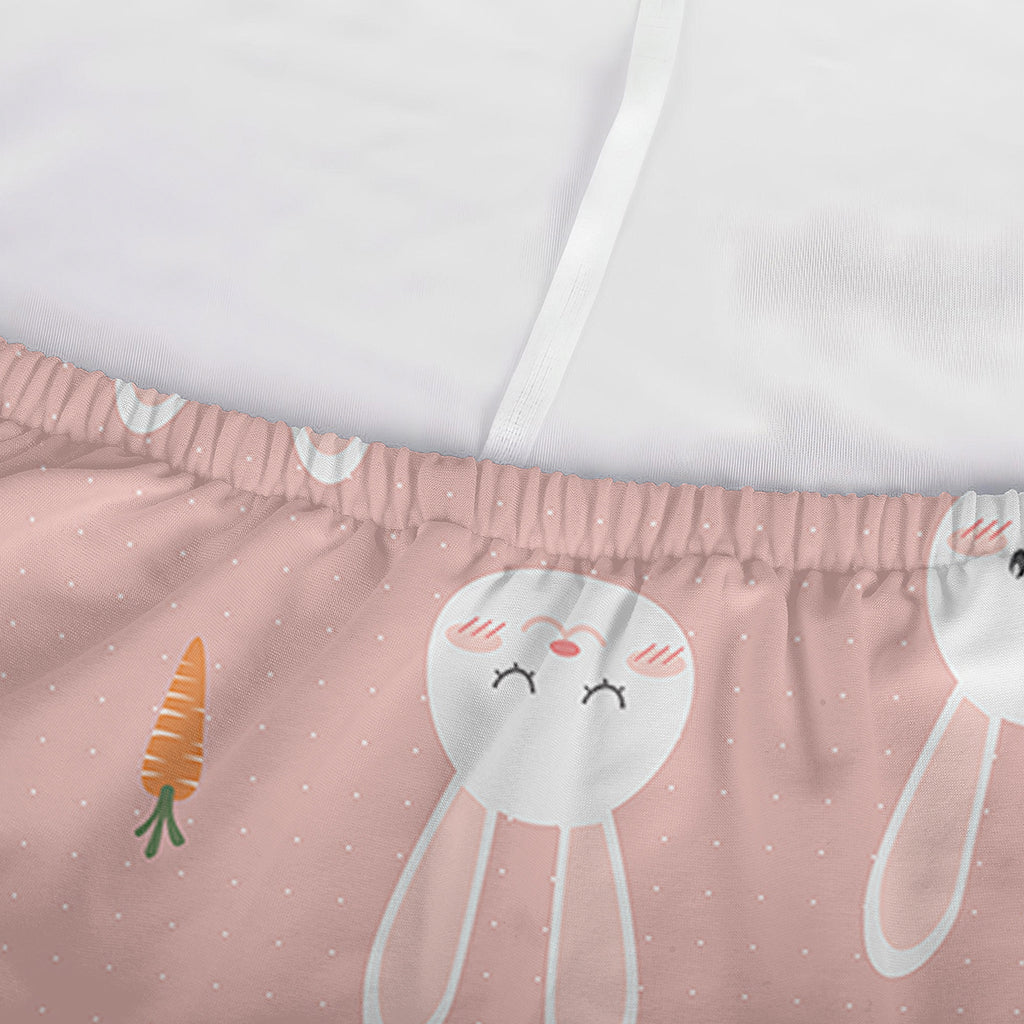 Rabbit And Carrot Pattern Print Sofa Cover