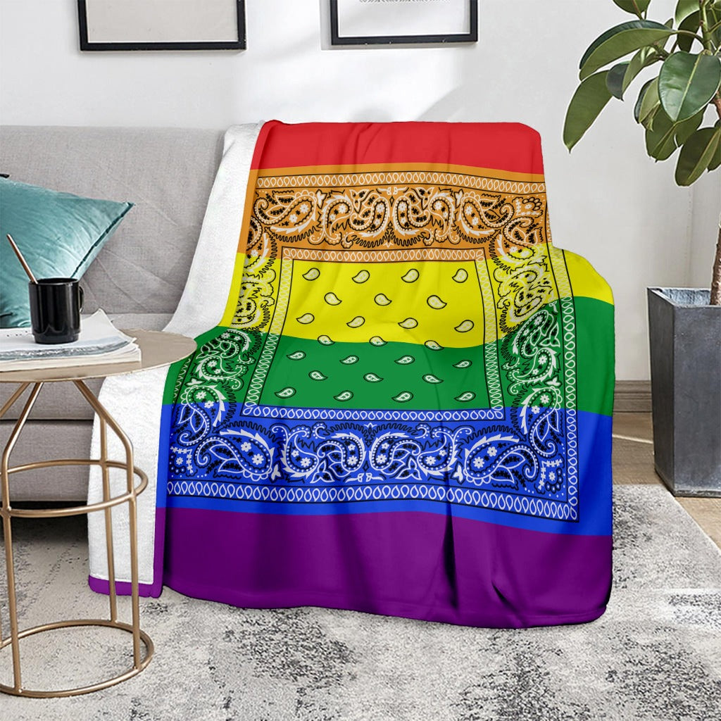 Rainbow Bandana Blanket