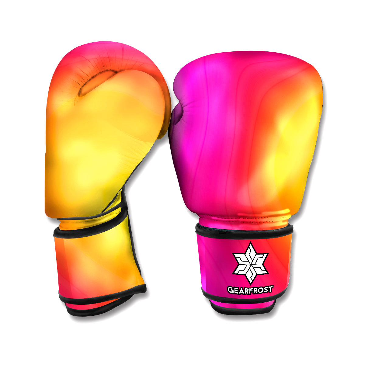 Rainbow Flow Print Boxing Gloves