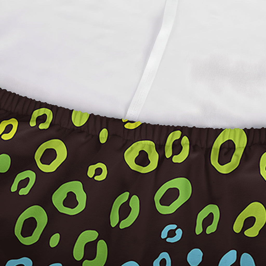 Rainbow Leopard Pattern Print Sofa Cover