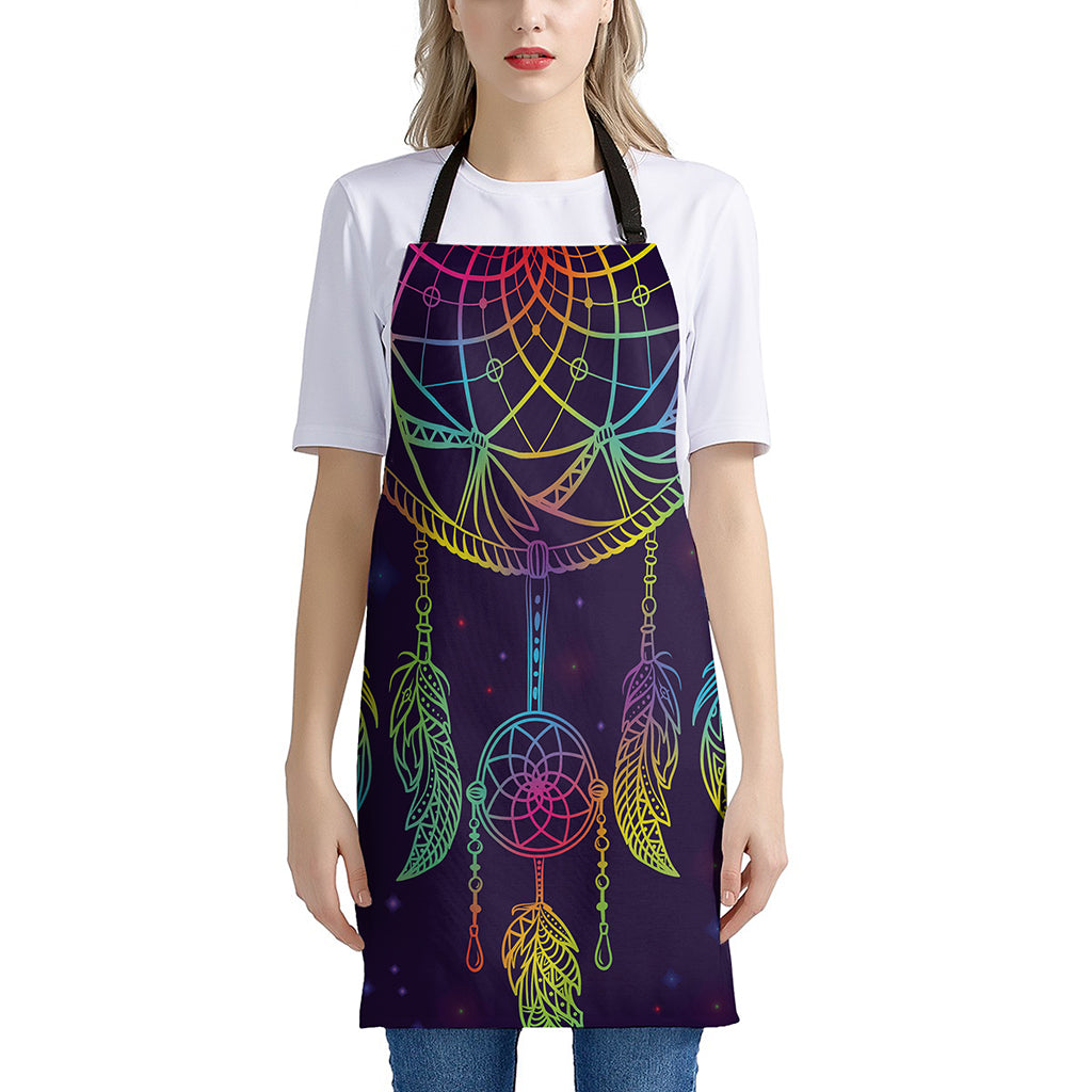 Rainbow Native Dream Catcher Print Apron