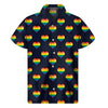 Rainbow Pixel 8-Bit LGBT Pride Heart Men's Short Sleeve Shirt