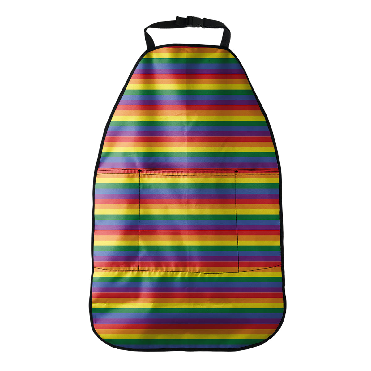 Rainbow Stripe Print Car Seat Organizers