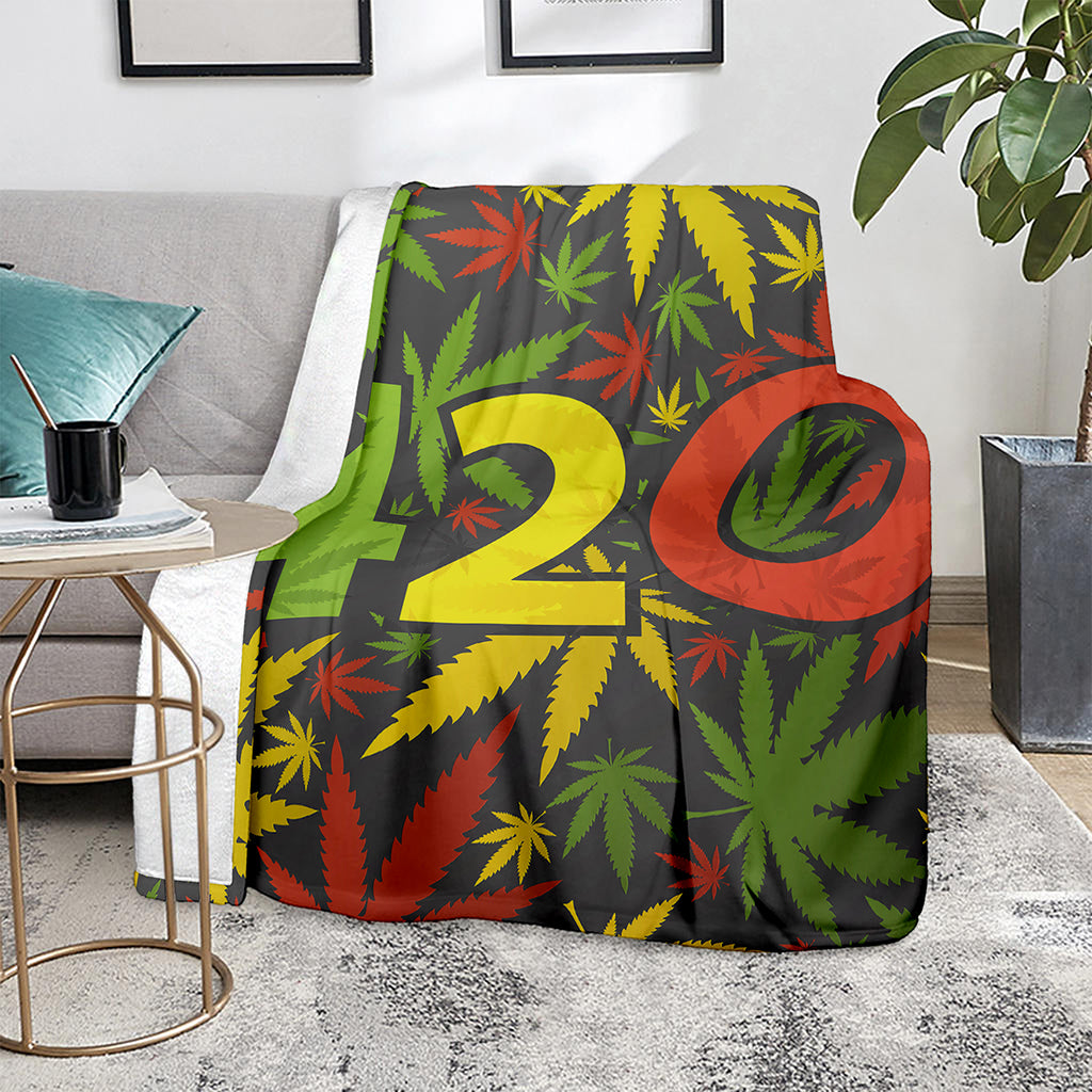 Rasta 420 Print Blanket