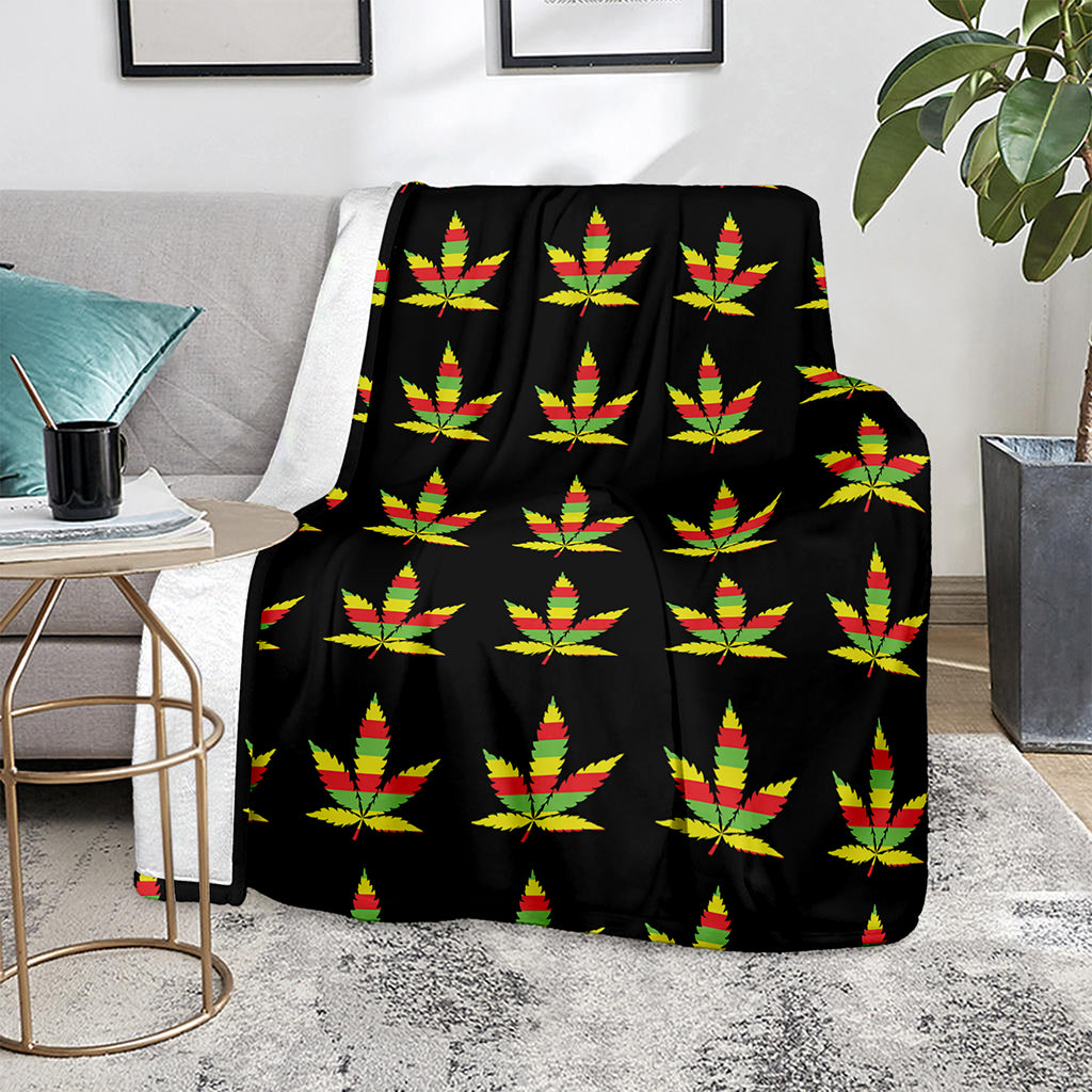 Rasta Flag Pattern Print Blanket