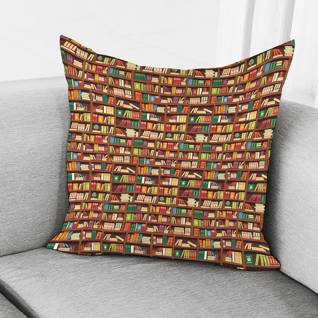 Reading Library Pattern Print Pillow Cover