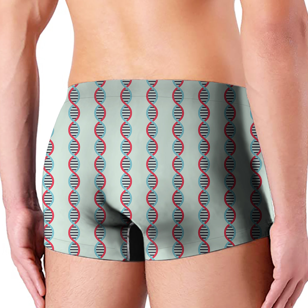 Red And Blue DNA Pattern Print Men's Boxer Briefs